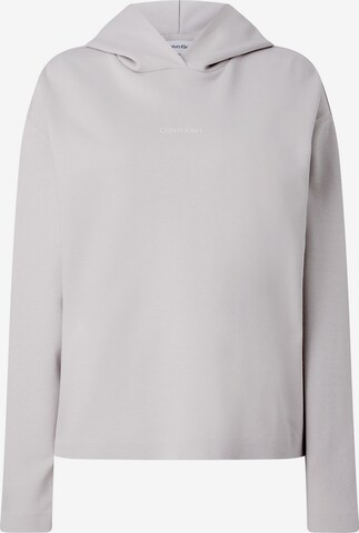 Sweat-shirt Calvin Klein en gris : devant