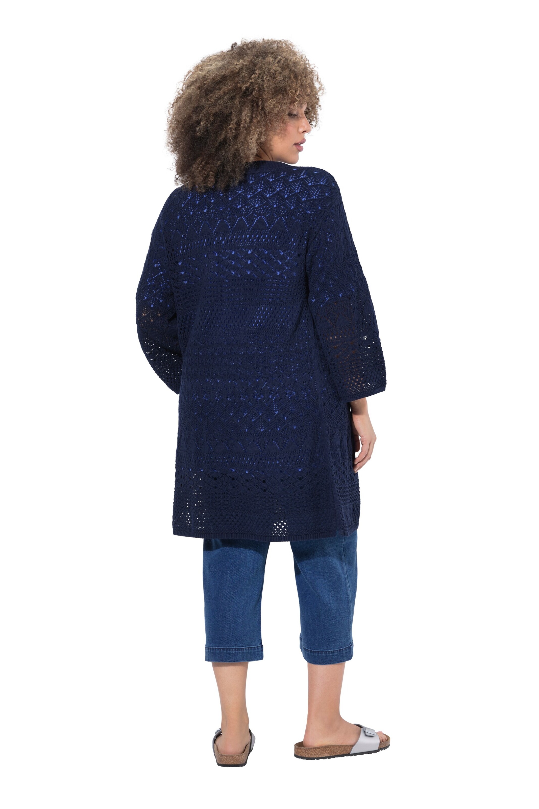 Ulla Popken Knit cardigan in Blue