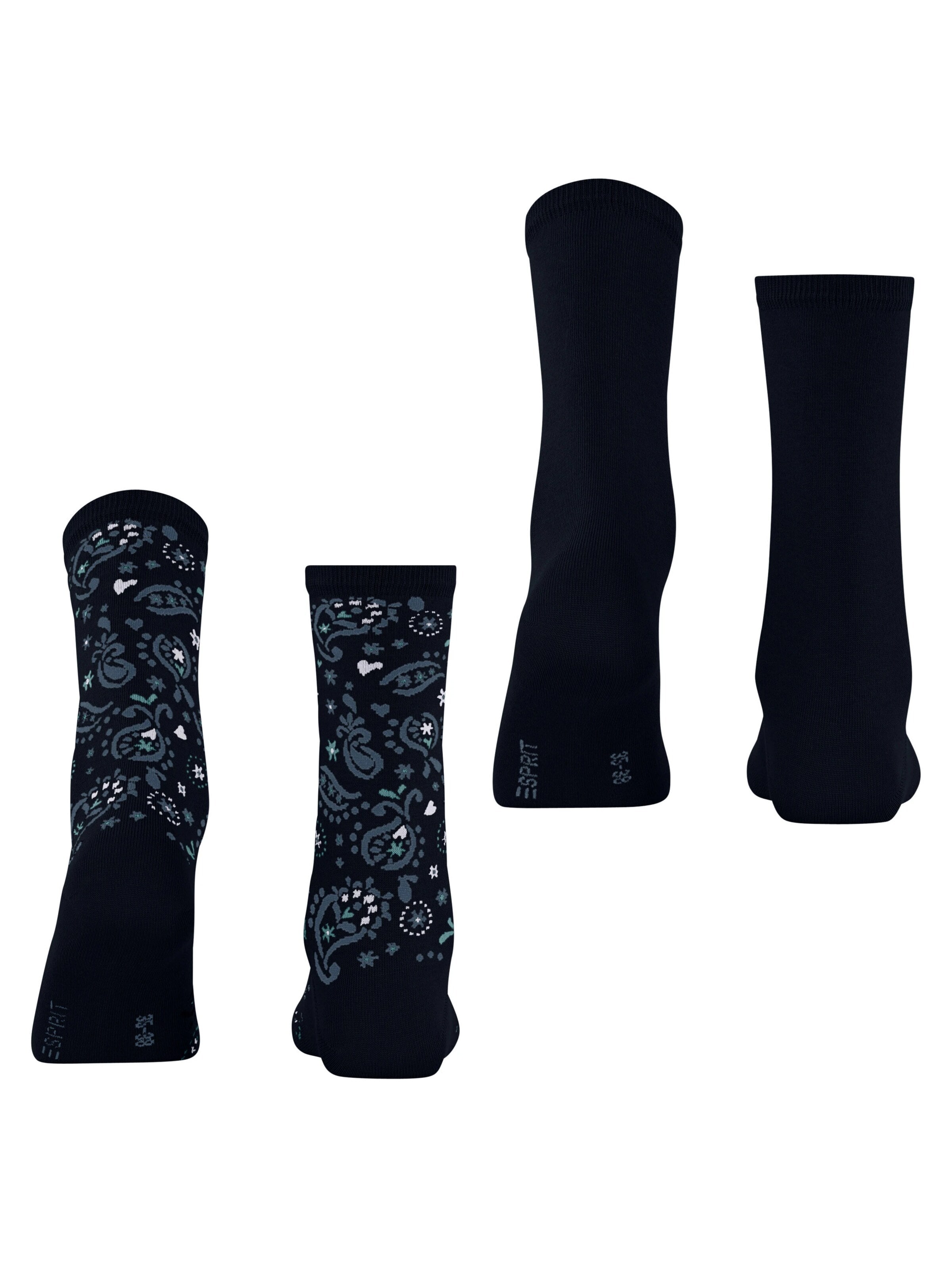 ESPRIT Socks 'Soft Paiyley 2-Pack' in Blue