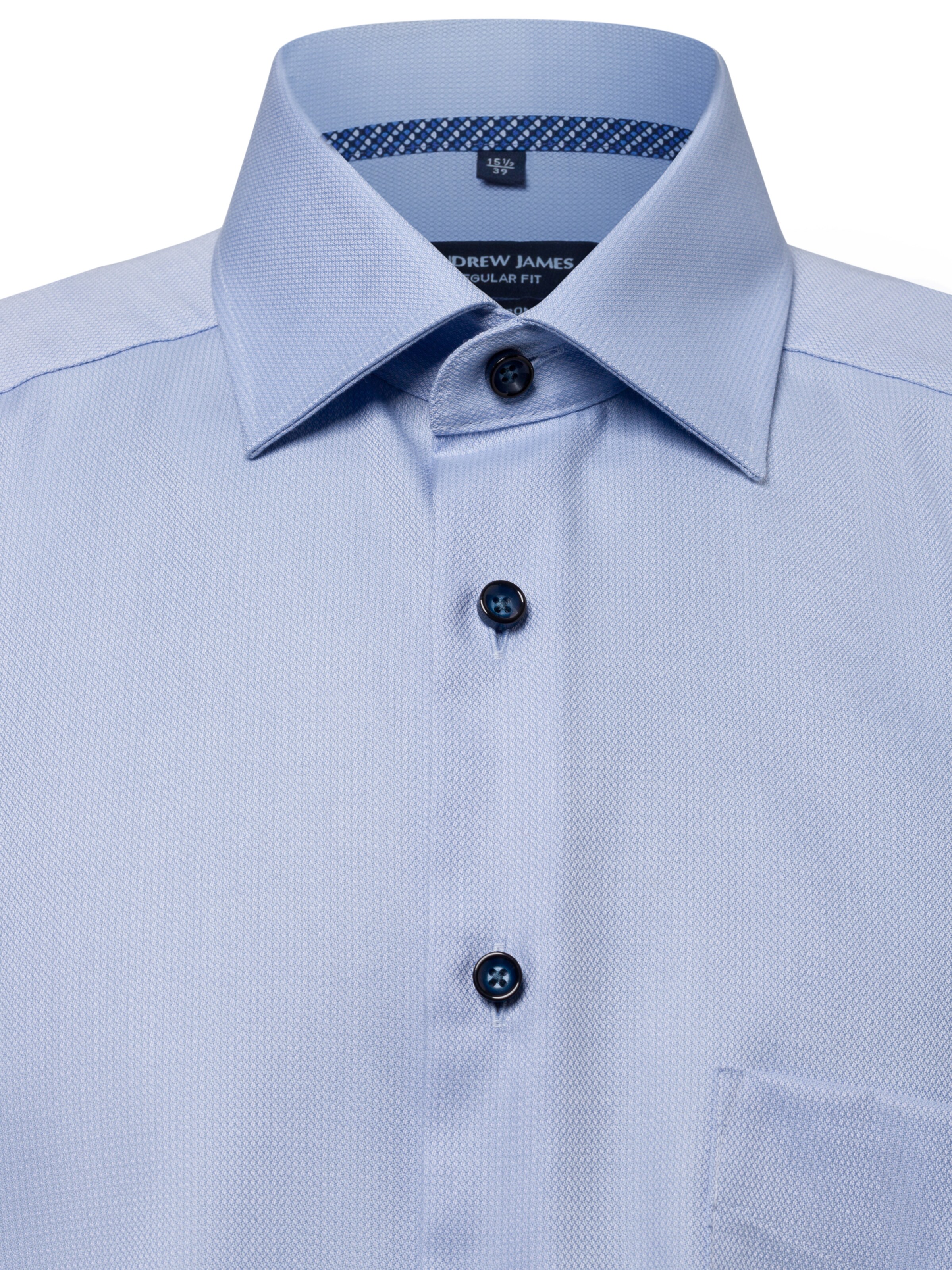 Andrew James Regular Fit Hemd in Blau