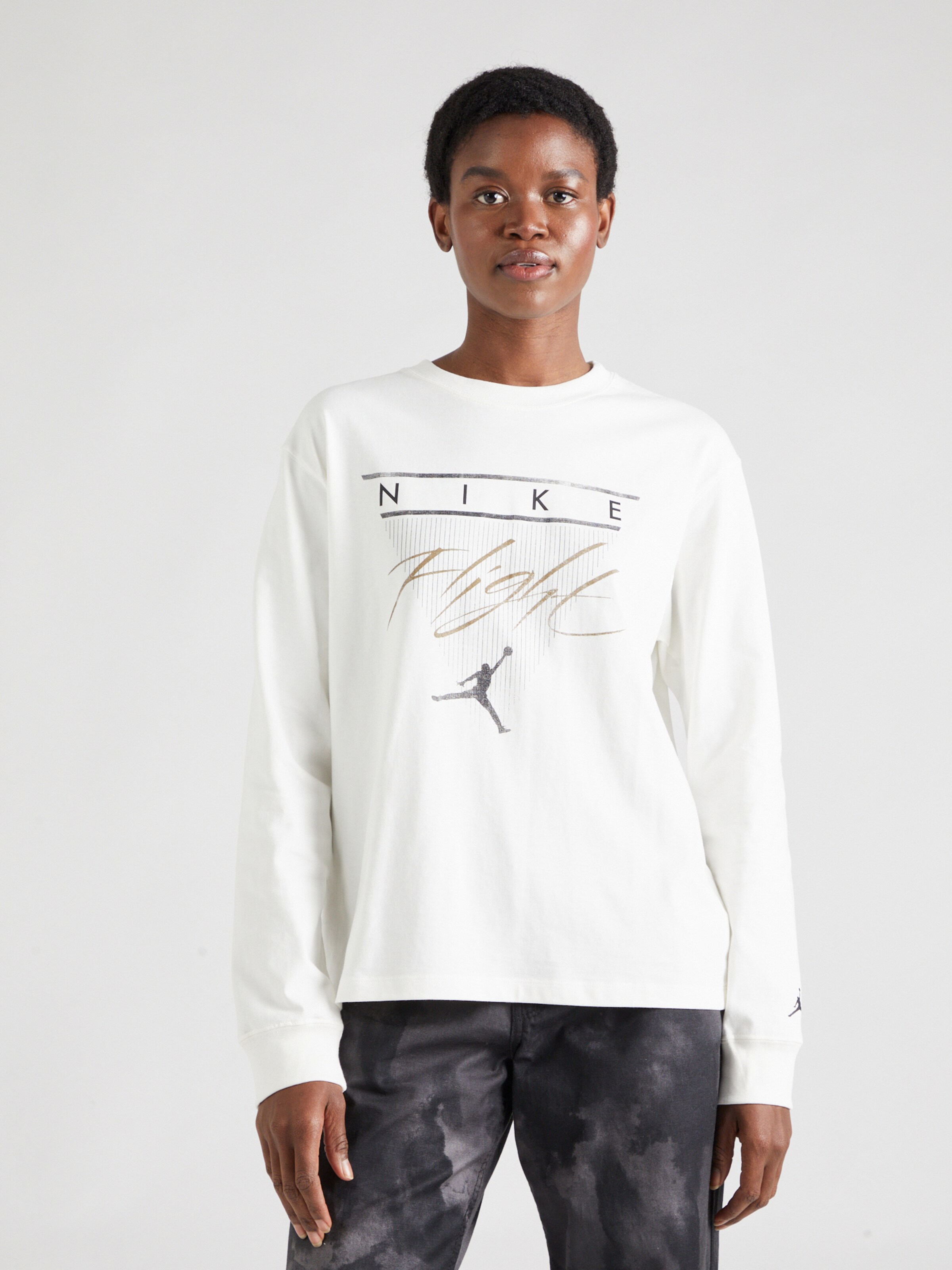 Beige jordan sales shirt