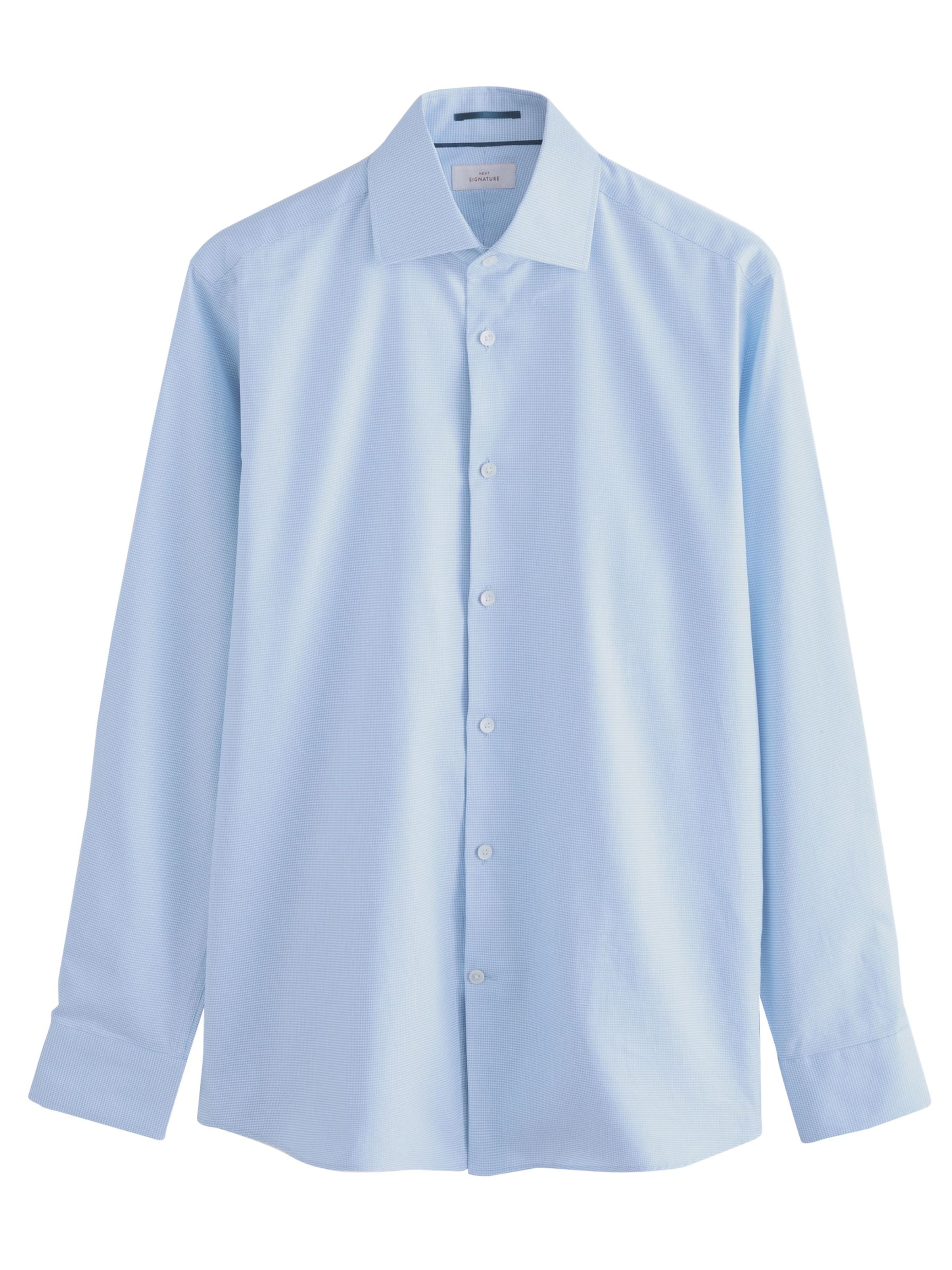 Next Slim Fit Hemd in Blau: Vorderseite