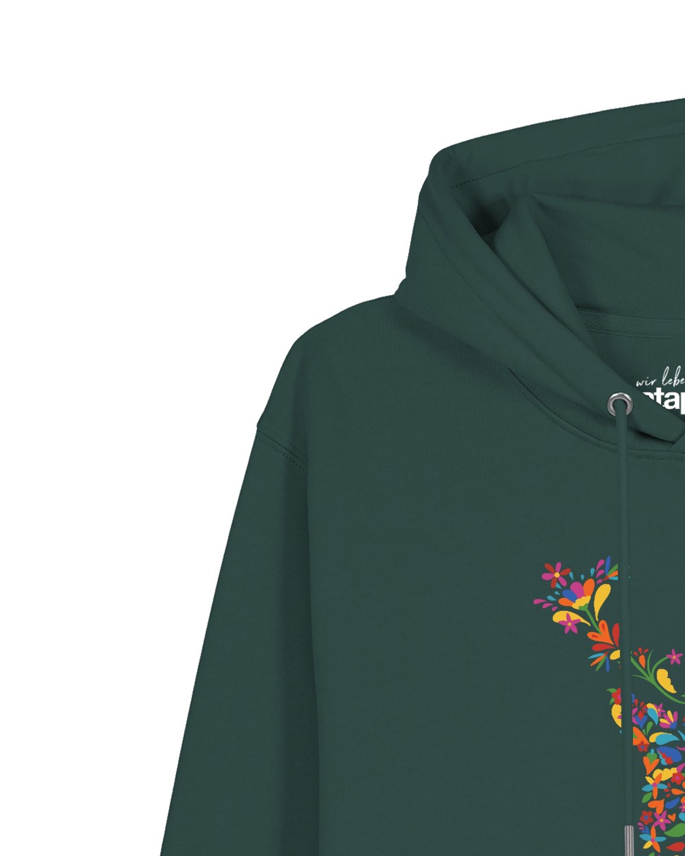 Watapparel Sweatshirt 'Floral Deer' in Grün