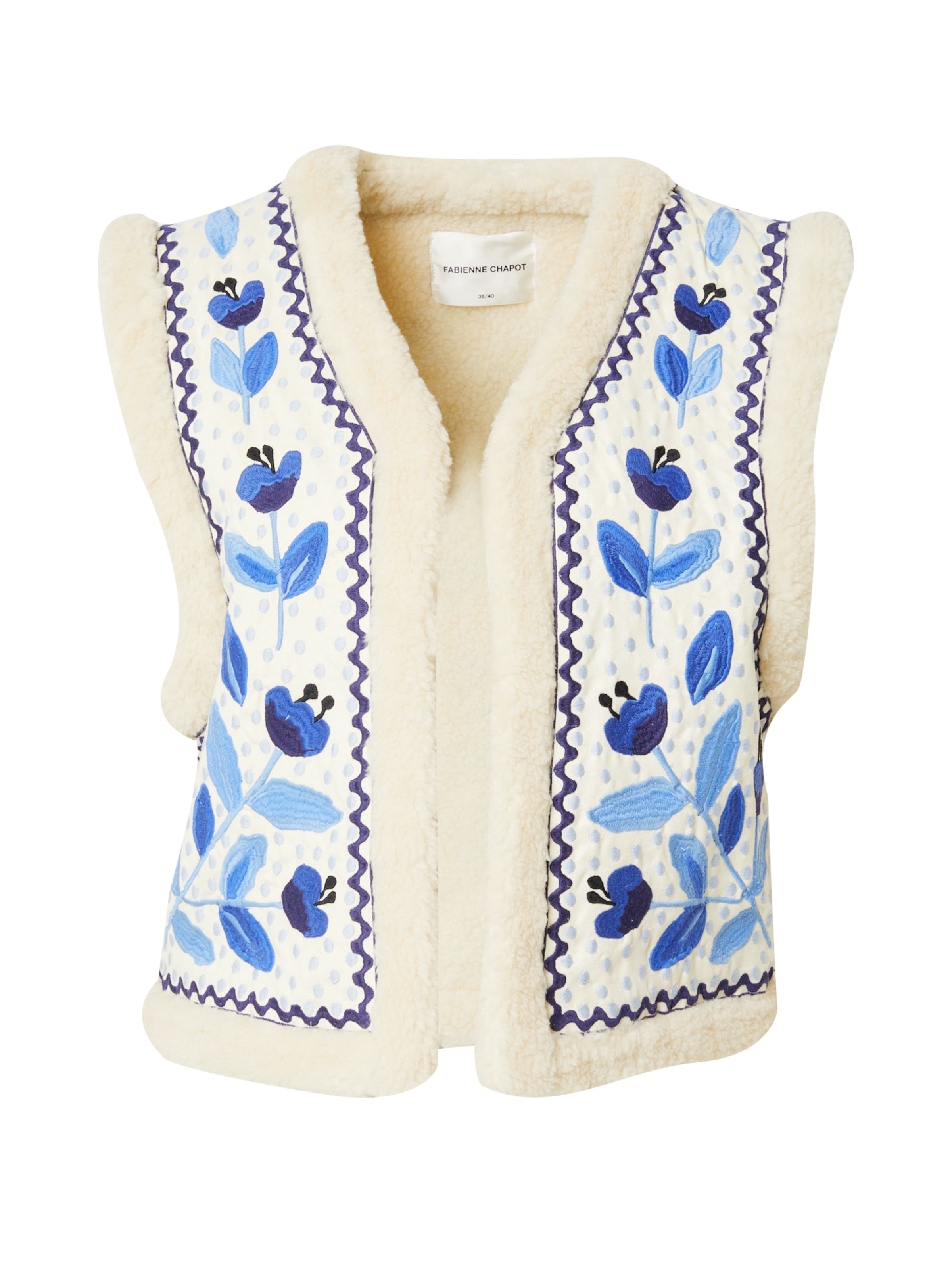 Fabienne Chapot Bodywarmer 'Tommy' in Beige: voorkant