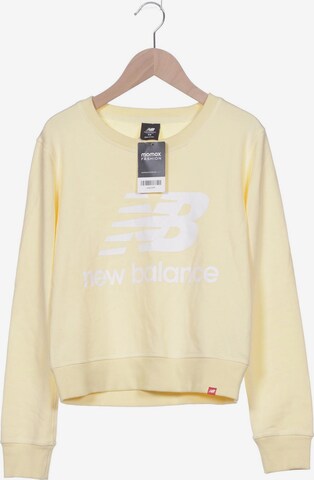 new balance Sweatshirt & Zip-Up Hoodie in XS in Yellow: front