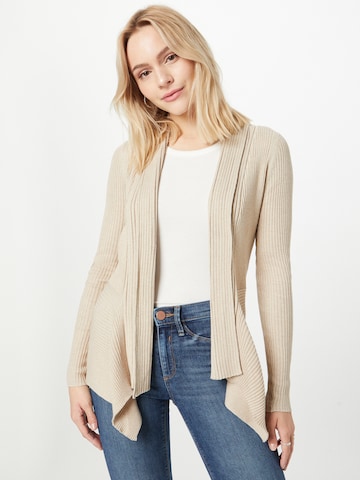 ESPRIT Gebreid vest in Beige: voorkant