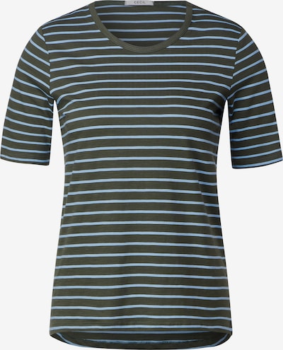 Marškinėliai iš CECIL, spalva – šviesiai mėlyna / rusvai žalia, Prekių apžvalga