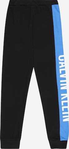 Calvin Klein Underwear Tapered Pajamas in Black: front