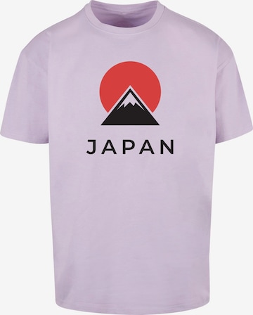 Merchcode T-Shirt 'Japan' in Lila: predná strana