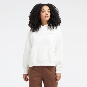 new balance Sportief sweatshirt in Wit: voorkant