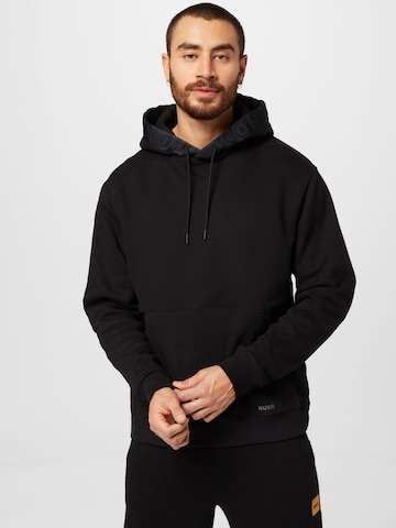 HUGO Red Sweatshirt 'Dlementine' in Black: front