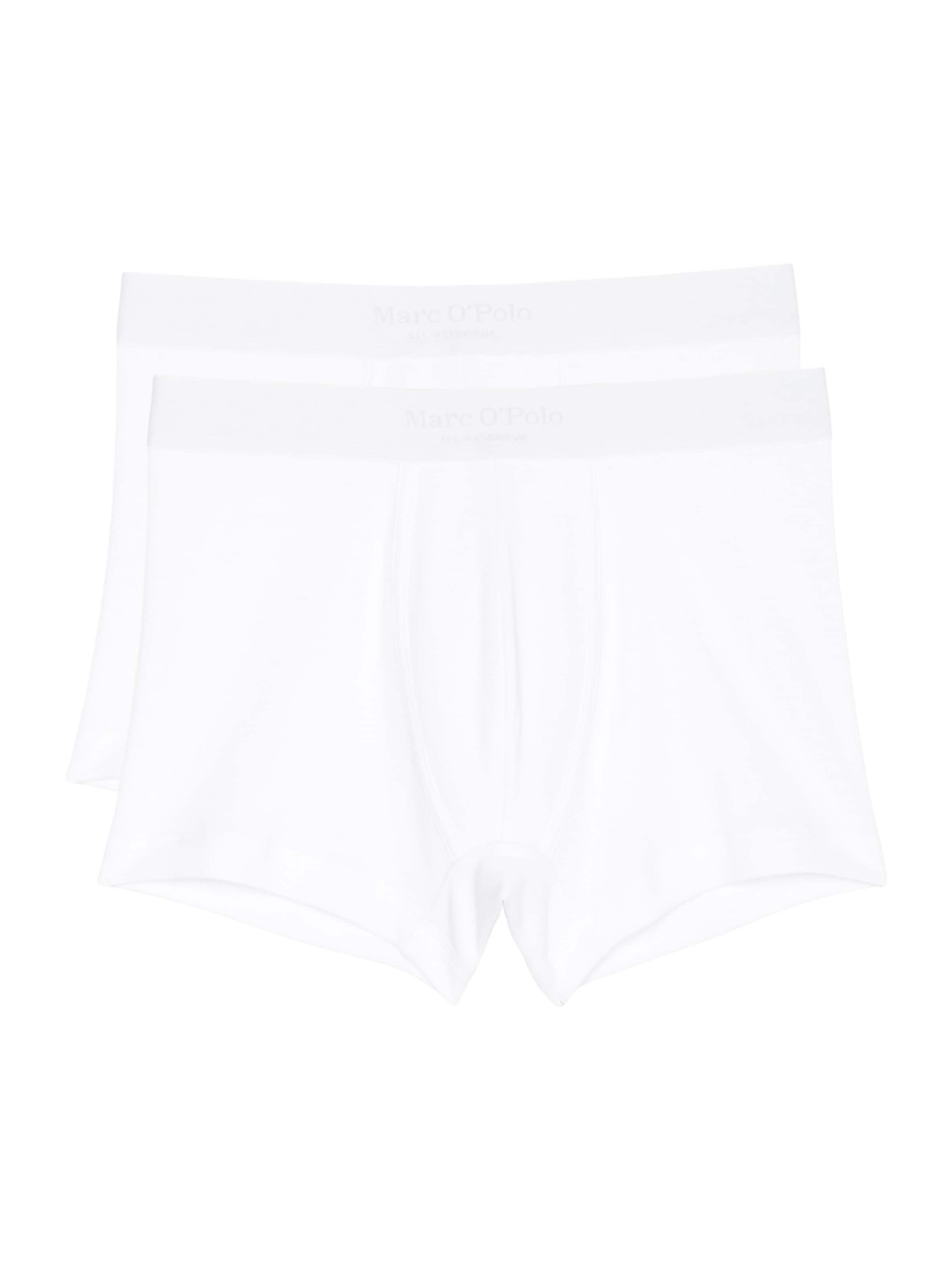Boxers ' Iconic Rib ' Marc O'Polo en blanc : devant