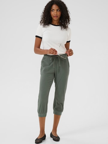Effilé Pantalon 'Naya' Kaffe en vert