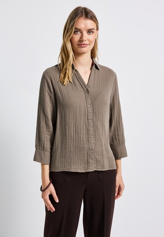STREET ONE Blouse in Brown: front