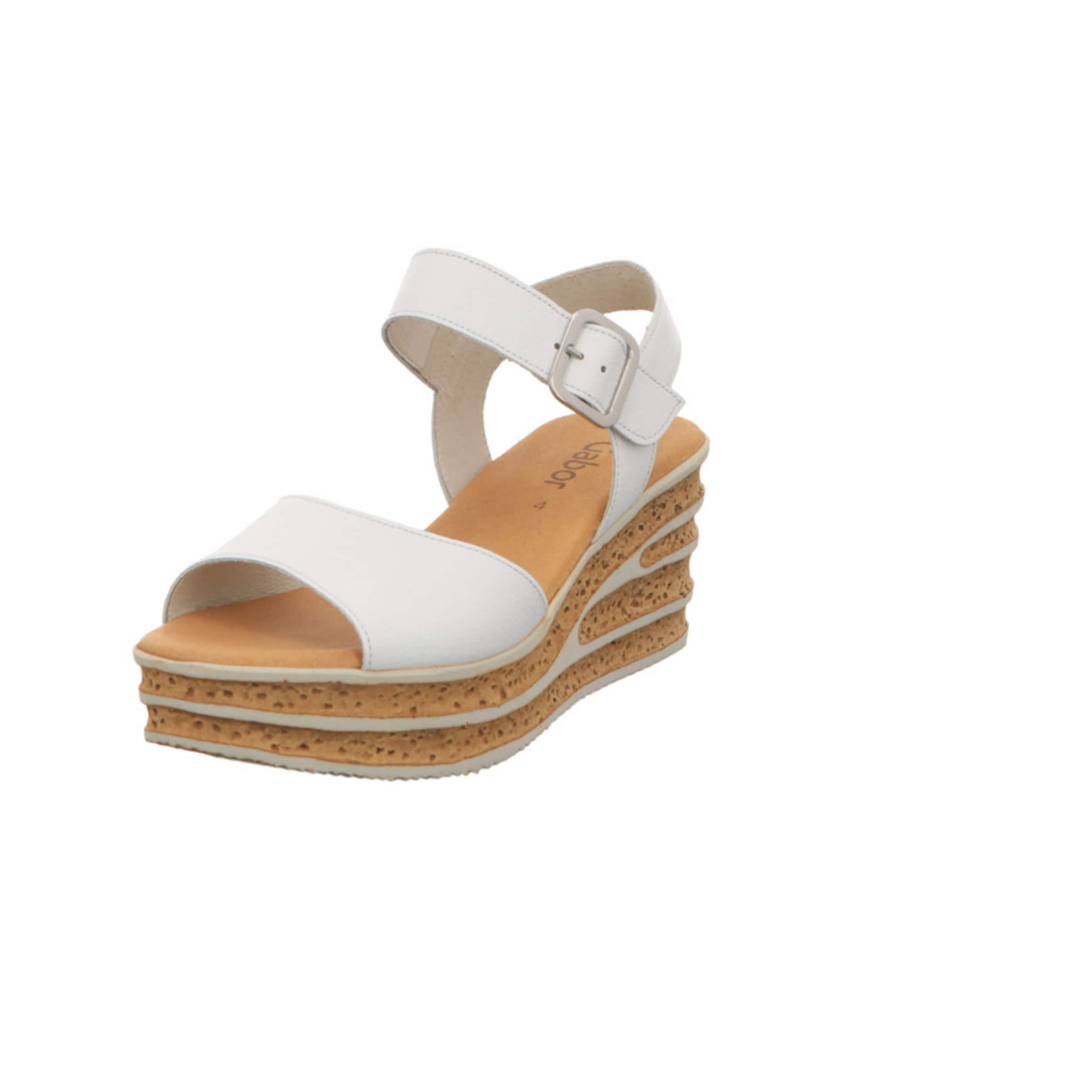 GABOR Sandale in Weiß: Vorderseite
