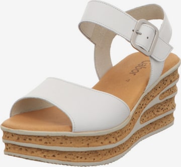 GABOR Sandale in Weiß: Vorderseite