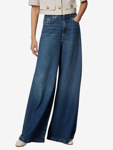 Marks & Spencer Wide leg Jeans in Blauw: voorkant