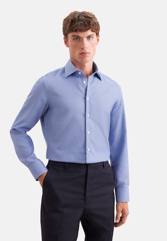 SEIDENSTICKER Regular Fit Hemd in Blau: Vorderseite