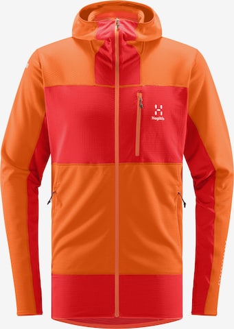 Haglöfs Athletic Fleece Jacket 'L.I.M' in Orange: front