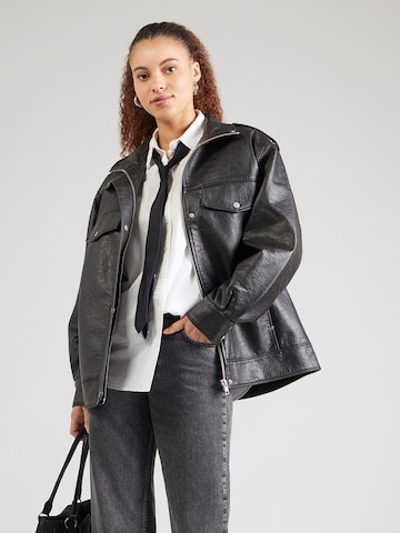 TOPSHOP Kevad-sügisjope 'SAVA', värv must: eest vaates