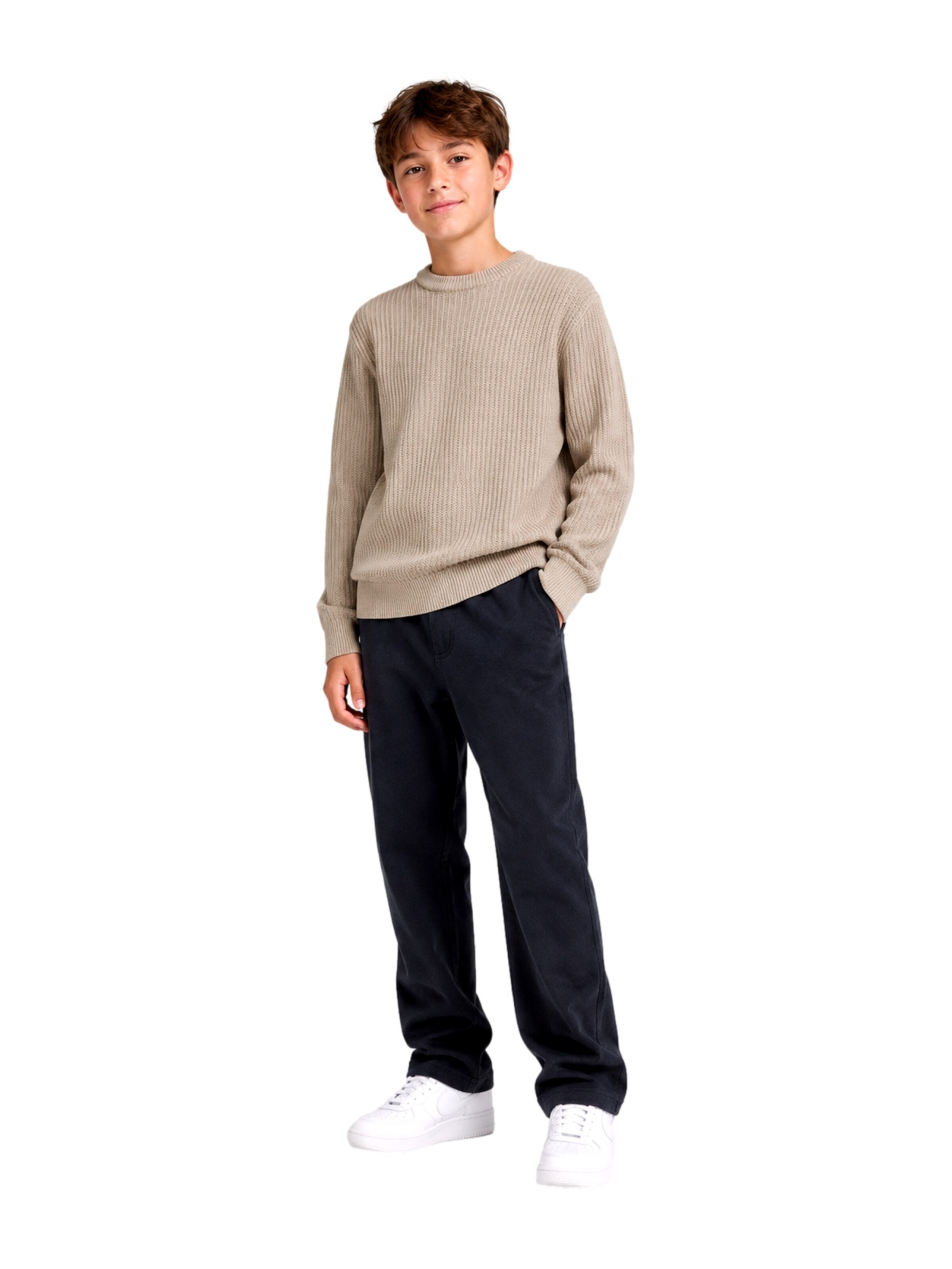 Jack & Jones Junior - Jersey 'JJSage' en beige