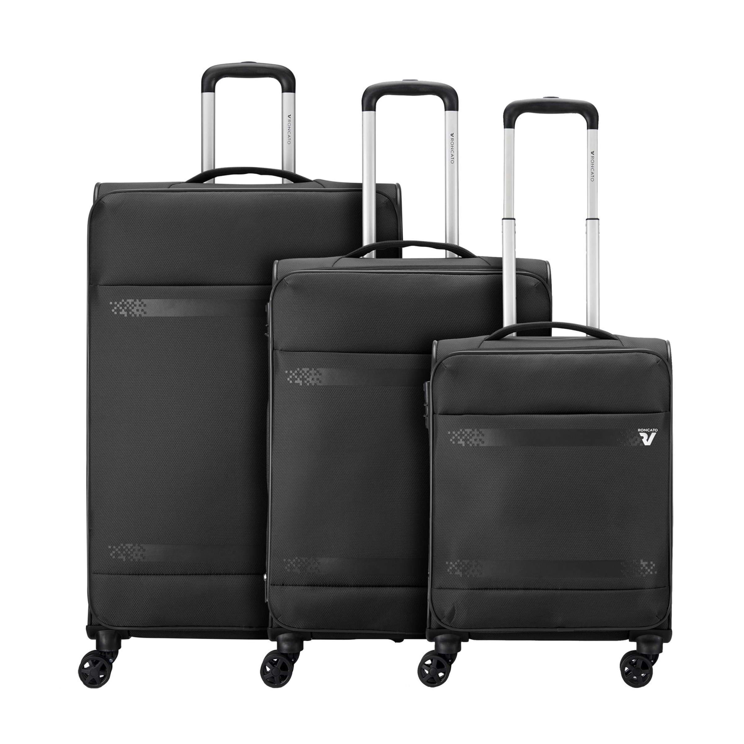 Roncato Suitcase Set 'Jazz 4.0' in Black: front
