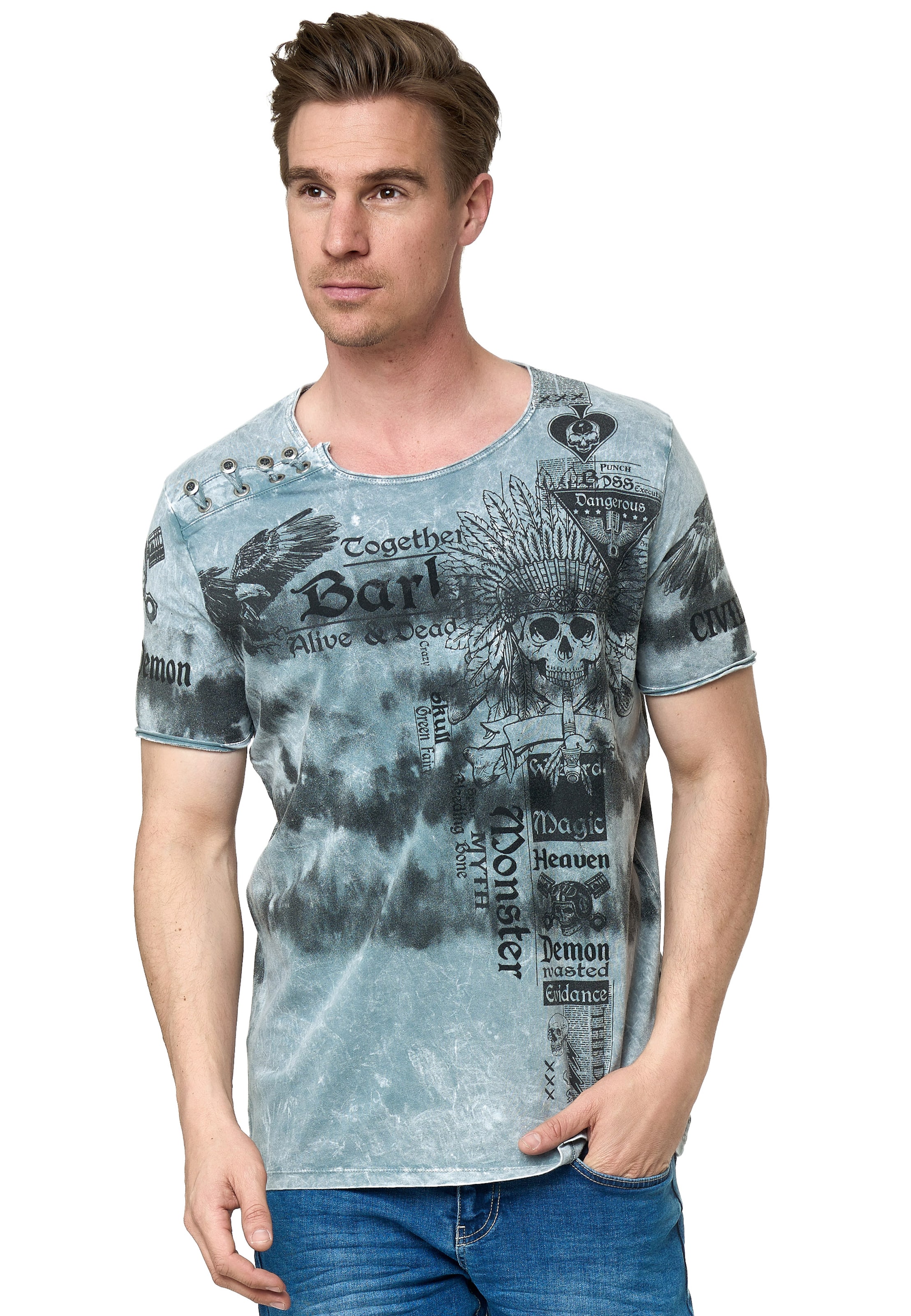 Rusty Neal Shirt in Grey: front