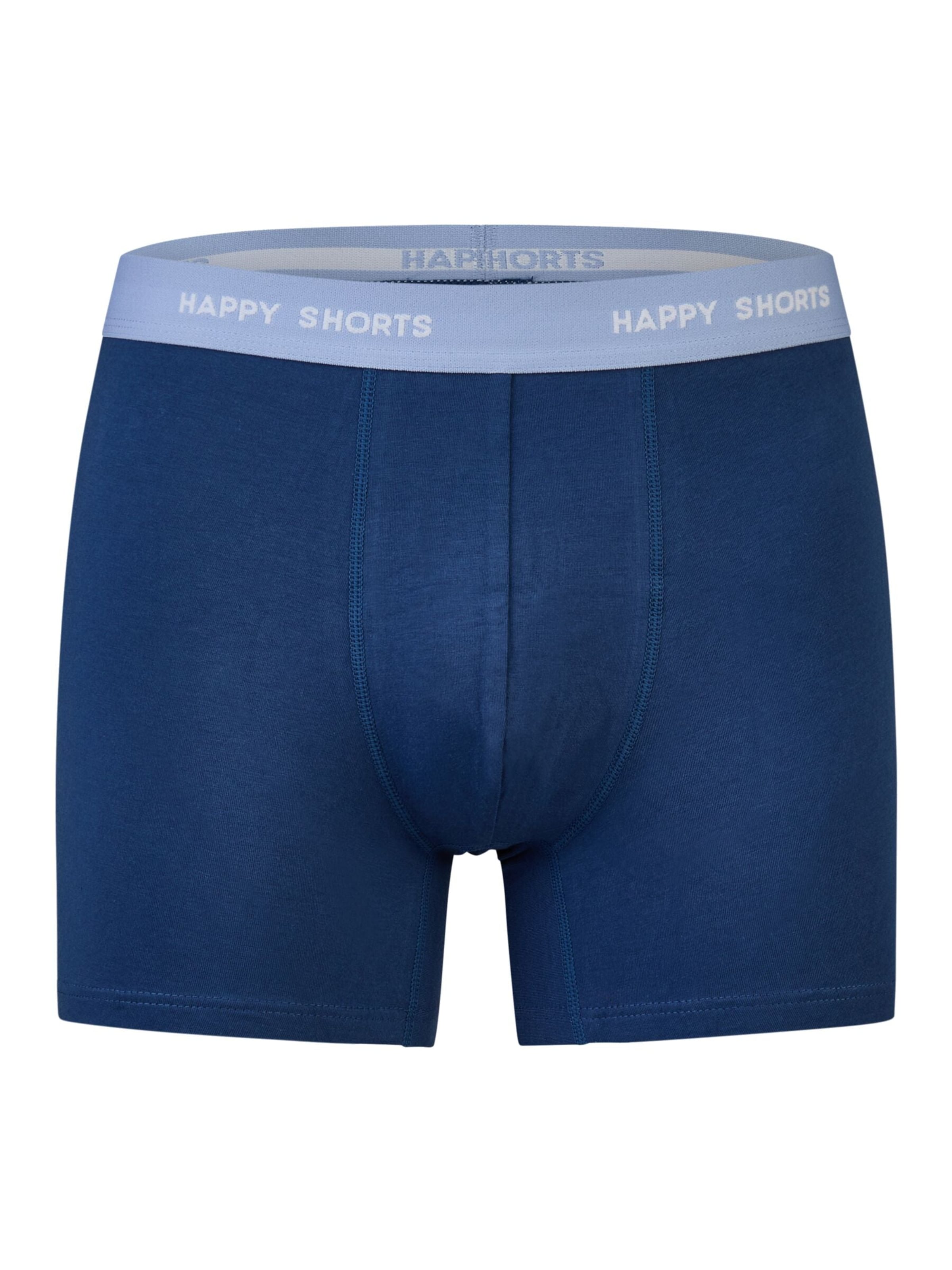 Happy Shorts Boxershorts 'Happy' in Blauw