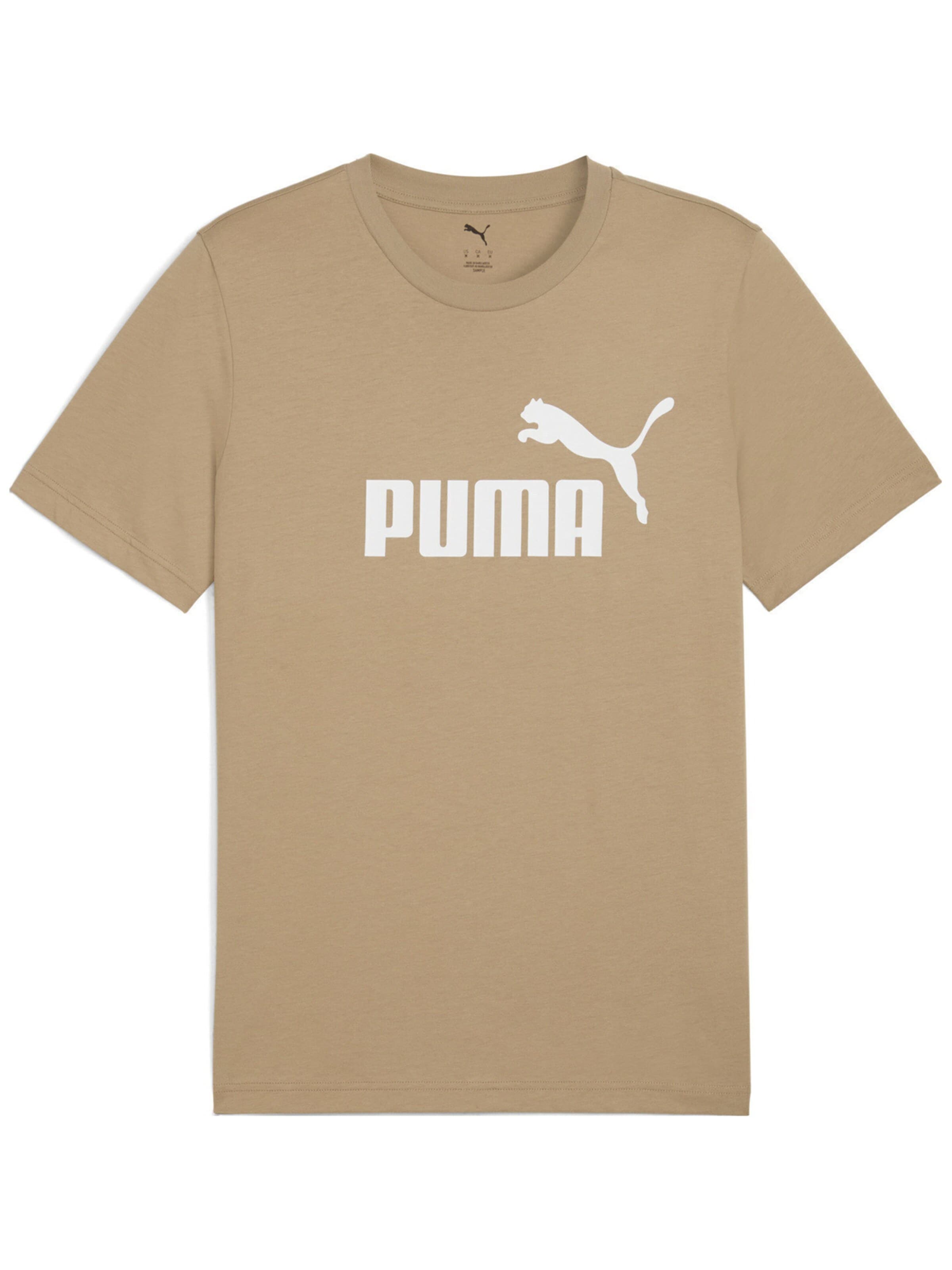 PUMA Shirt 'Puma Ess No. 1 Logo Tee S' in XL in Beige, Item view