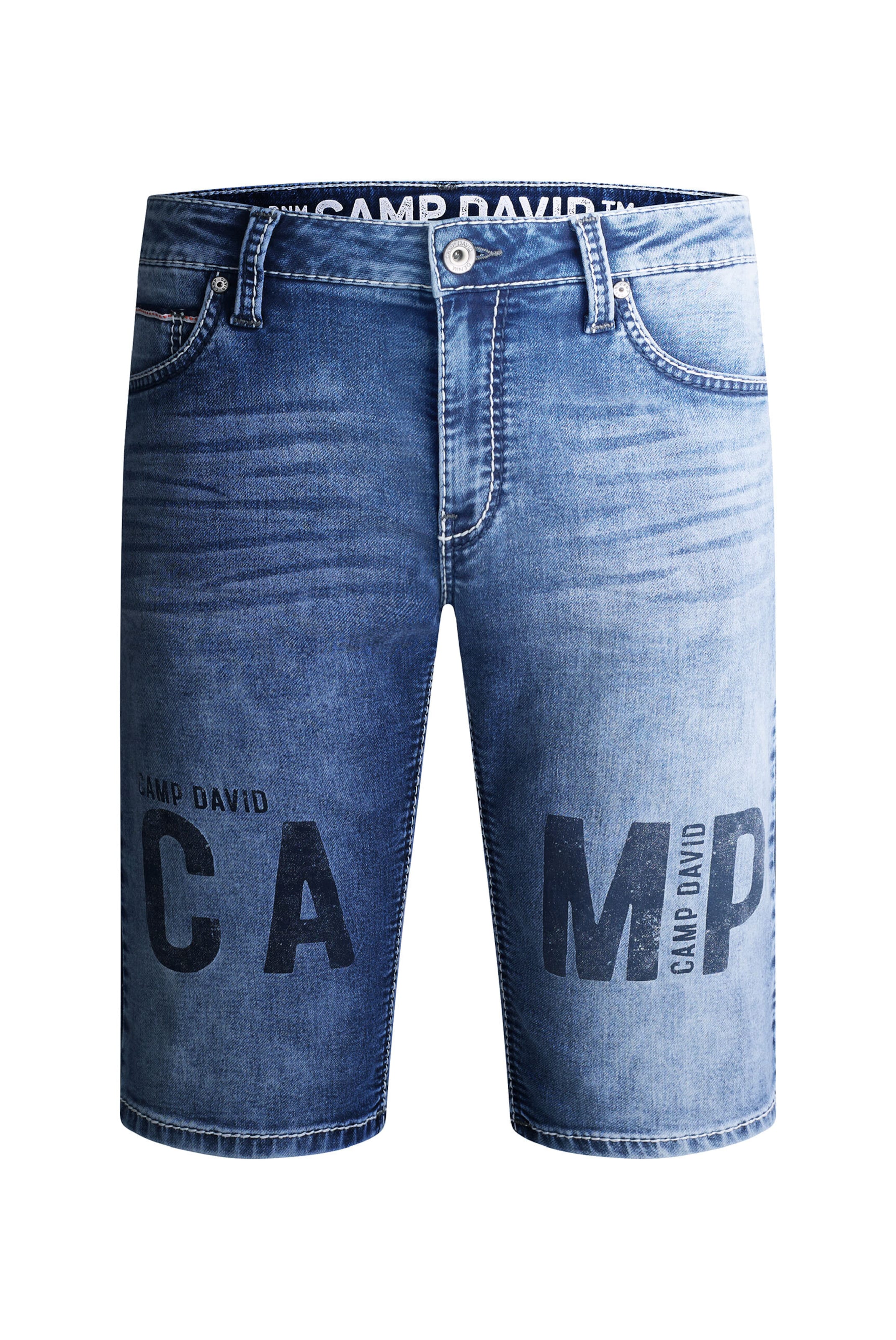 CAMP DAVID Regular Jeans in Blue: front