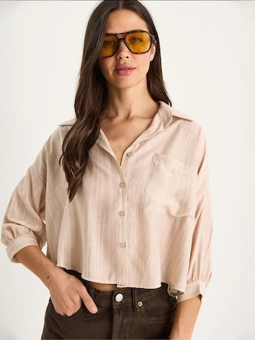 Camicia da donna di Bianco Lucci in beige
