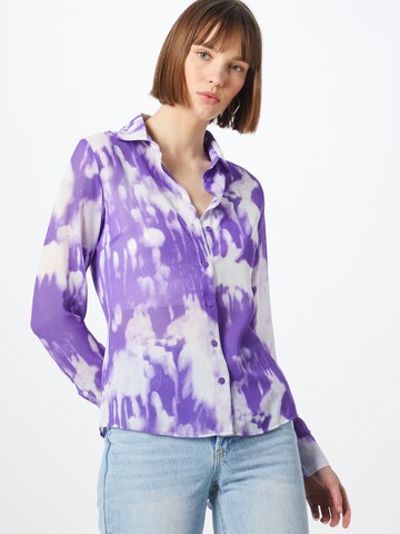 WEEKDAY Blouse in Lila: voorkant