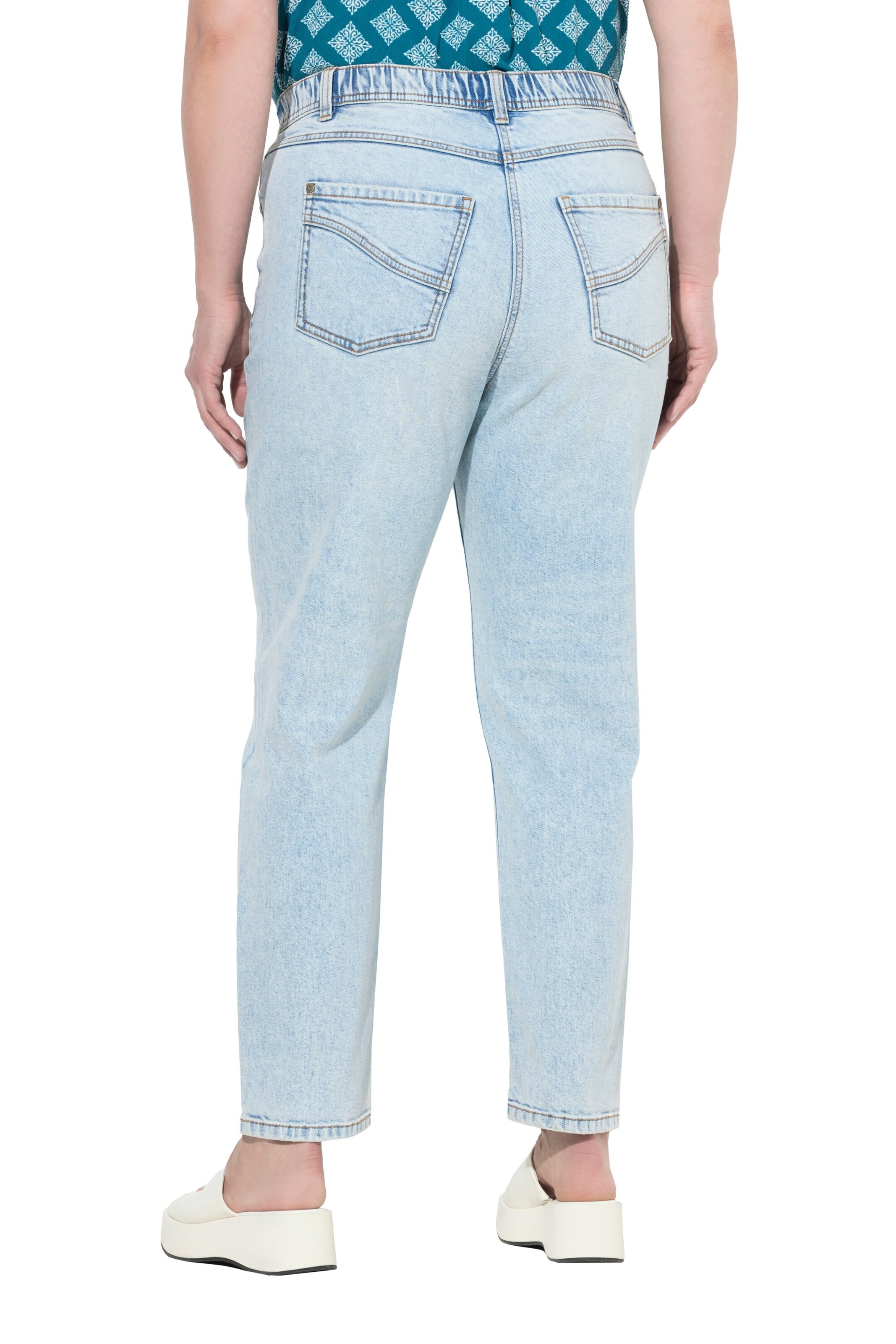 Ulla Popken Regular Jeans in Blauw