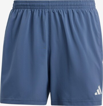 ADIDAS PERFORMANCE Regular Workout Pants 'OWN THE RUN' in Blue: front