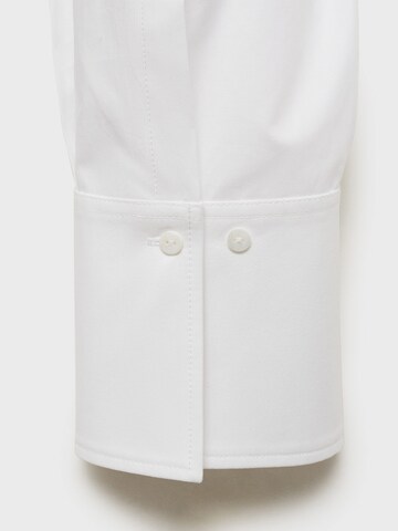 Chemisier 'Crocce' MANGO en blanc