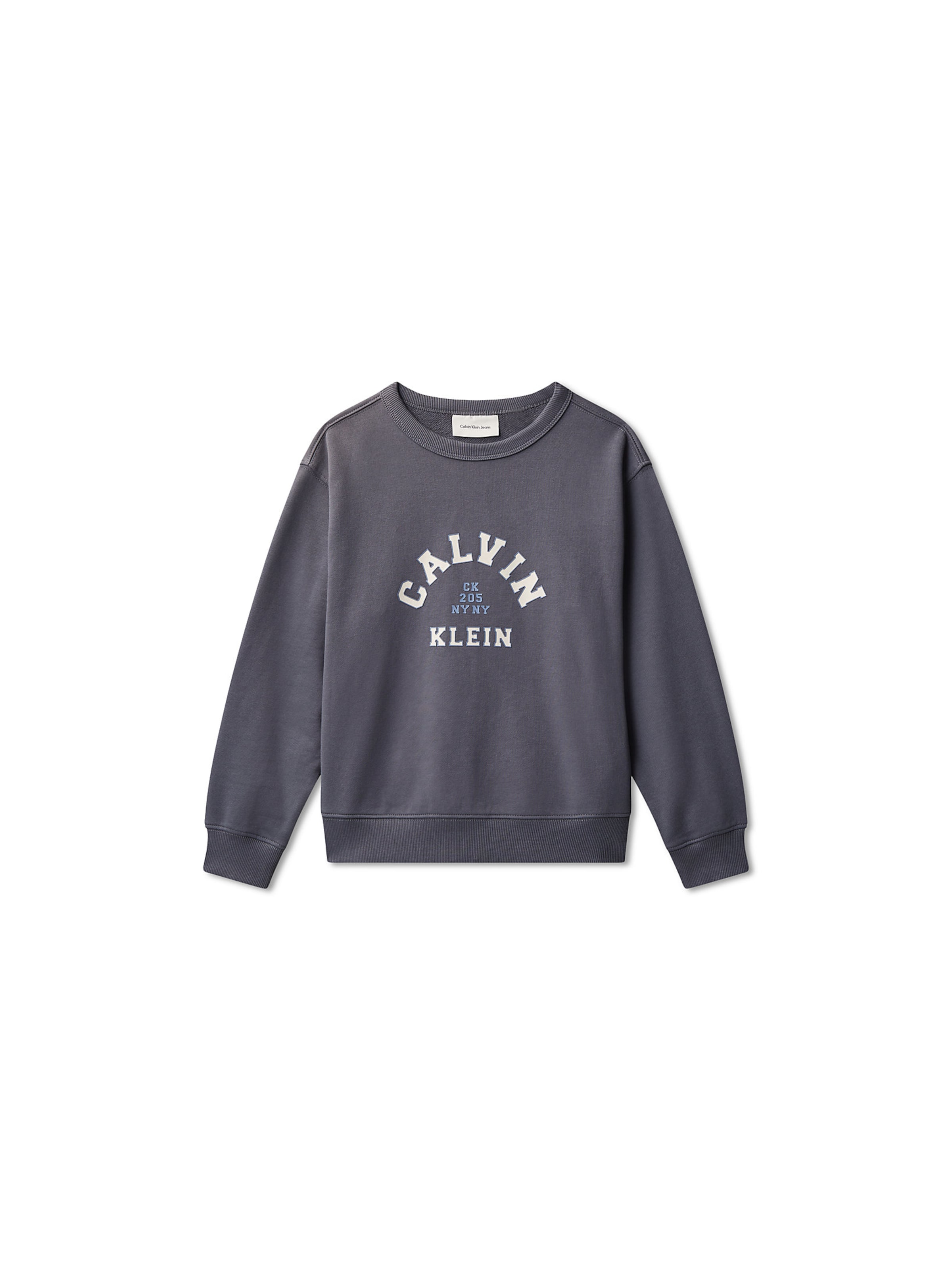 Sweat 'Varsity' Calvin Klein Jeans en gris : devant