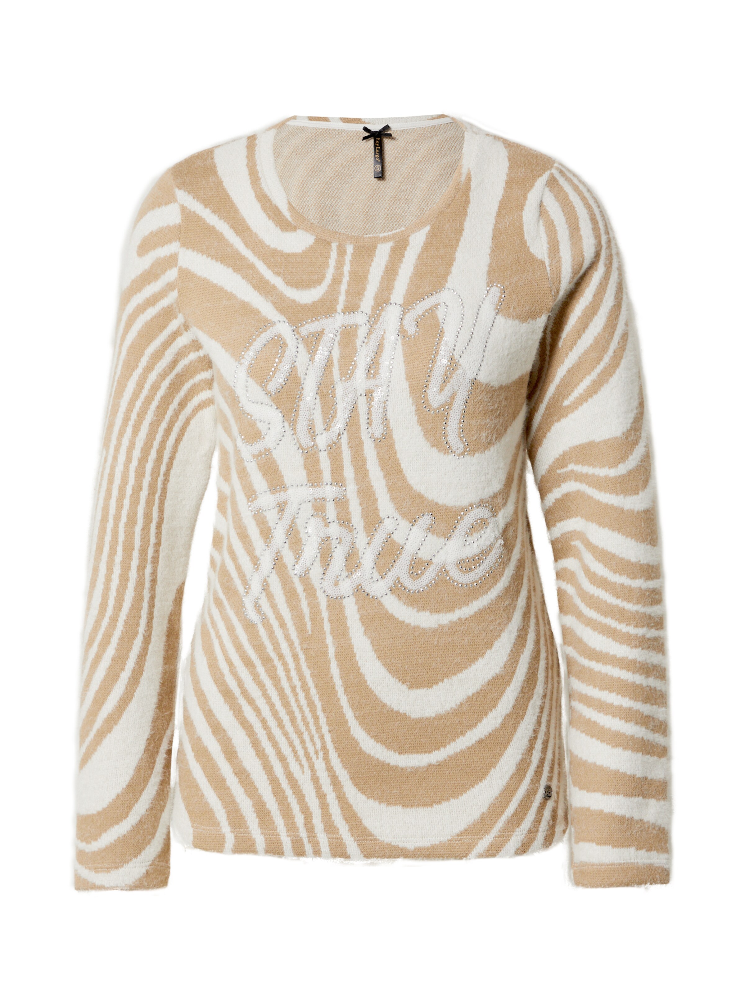 Key Largo Trui 'Pontiac' in Beige: voorkant