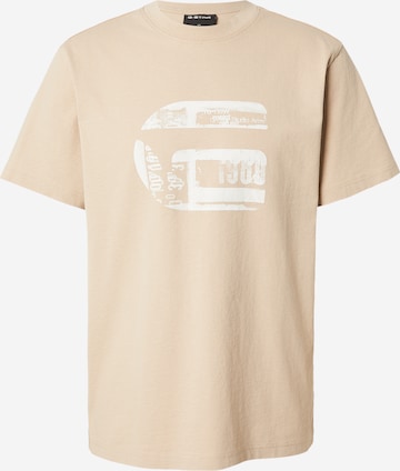 G-STAR T-Shirt in Beige: Vorderseite