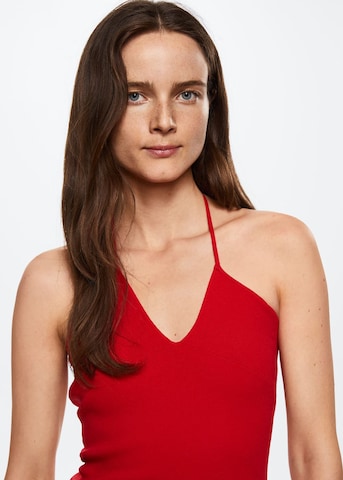 MANGO Knitted dress 'Alberta' in Red