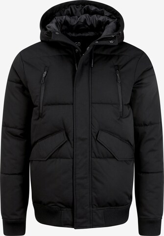 INDICODE JEANS Winter Jacket 'Ravert' in Black: front