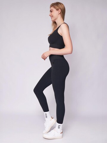 Fortex Fitness Skinny Legginsy 'Seamless Essential' w kolorze szary