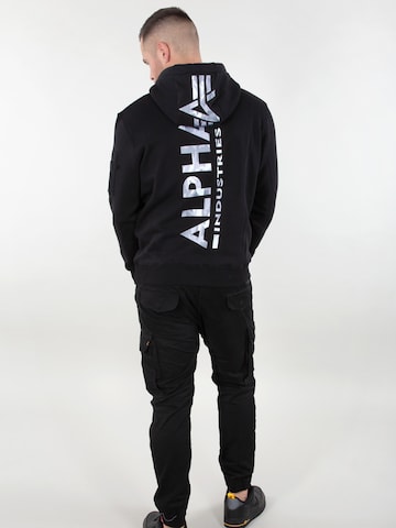 ALPHA INDUSTRIES Sweatshirt i sort