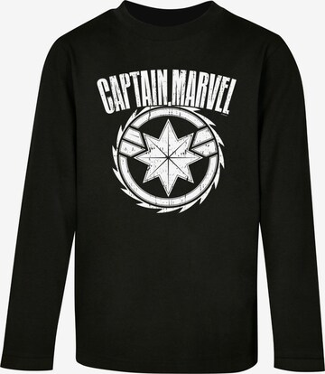 ABSOLUTE CULT Shirt 'Captain Marvel - Blade' in Zwart: voorkant