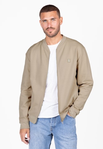 Veste de survêtement 'Rick' Key Largo en beige : devant