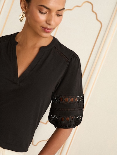 love & roses Blusa em S em preto, Vista do artigo