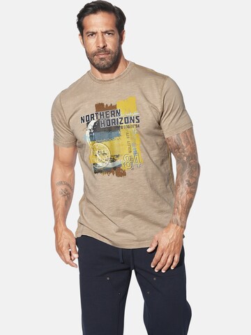 Jan Vanderstorm Shirt 'Norheim' in Beige: voorkant