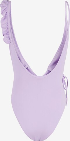 PIECES Triangle Swimsuit 'Victoria' in Purple