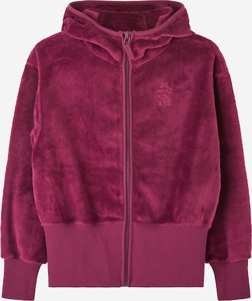 s.Oliver Fleece jacket in Purple: front