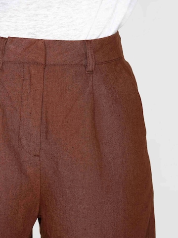 KnowledgeCotton Apparel Regular Pants in Brown