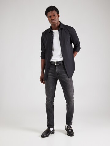 BOSS Regular fit Srajca 'P-HANK' | črna barva